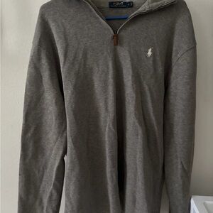 Polo by Ralph Lauren Charcoal Zip-Up Sweater